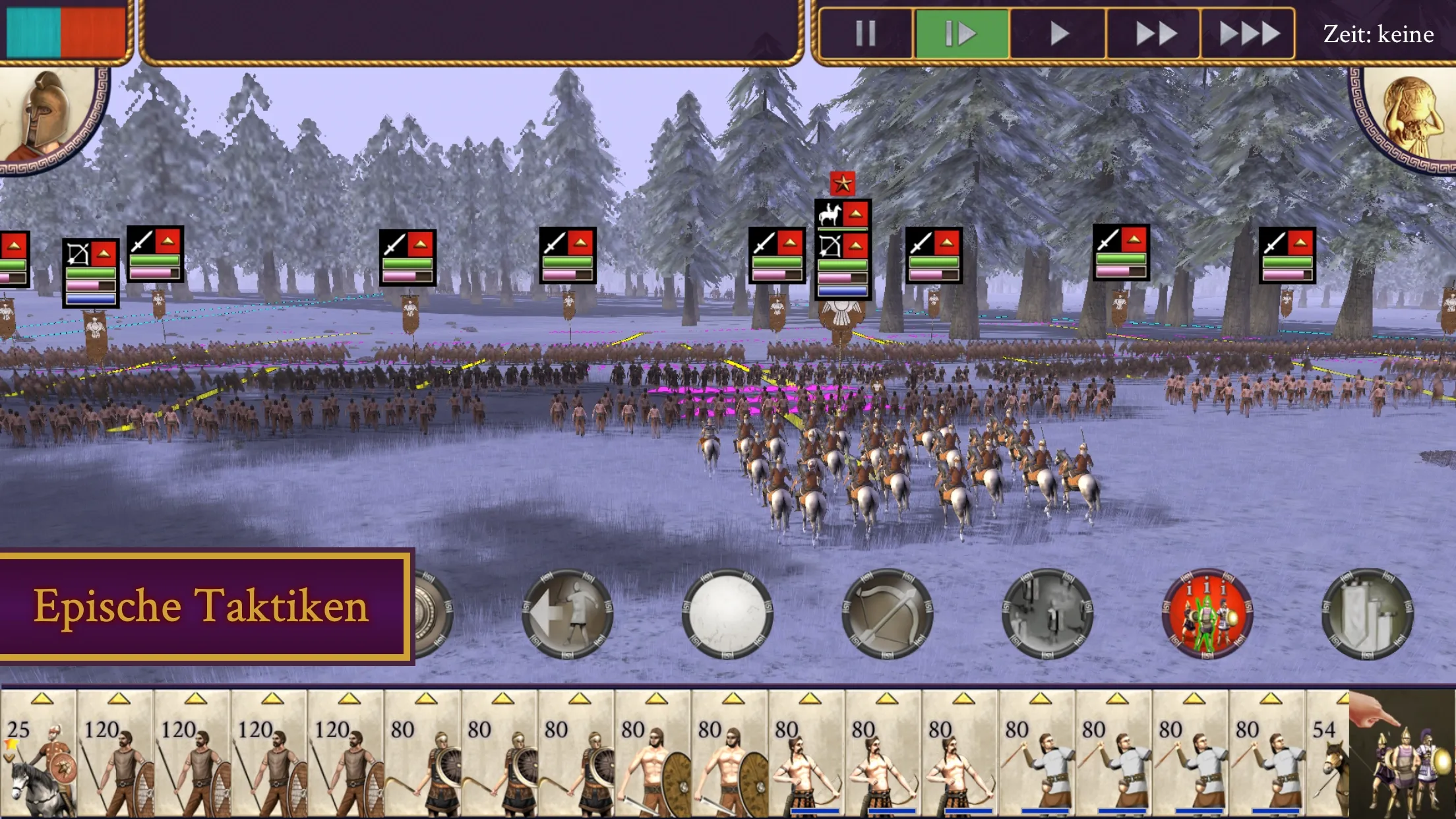 Screenshot einer Massenschlacht